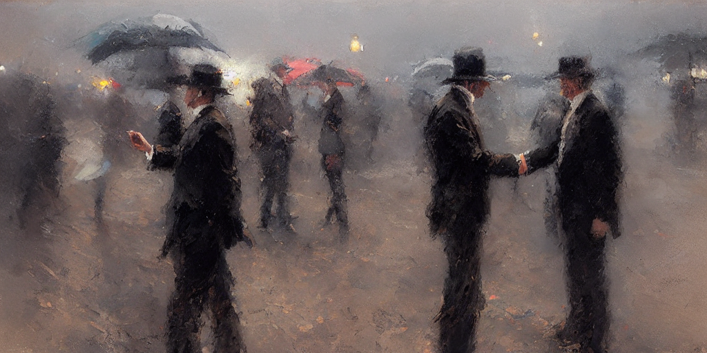 a photo of firm handshake , no face, sharp focus, wide shot, trending on artstations,  by Brent Heighton, by Jeremy Mann