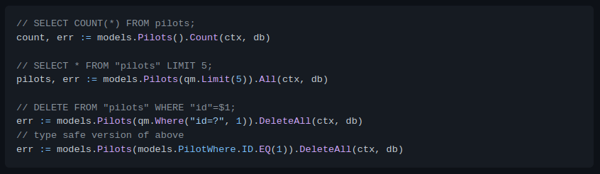 sqlboiler example